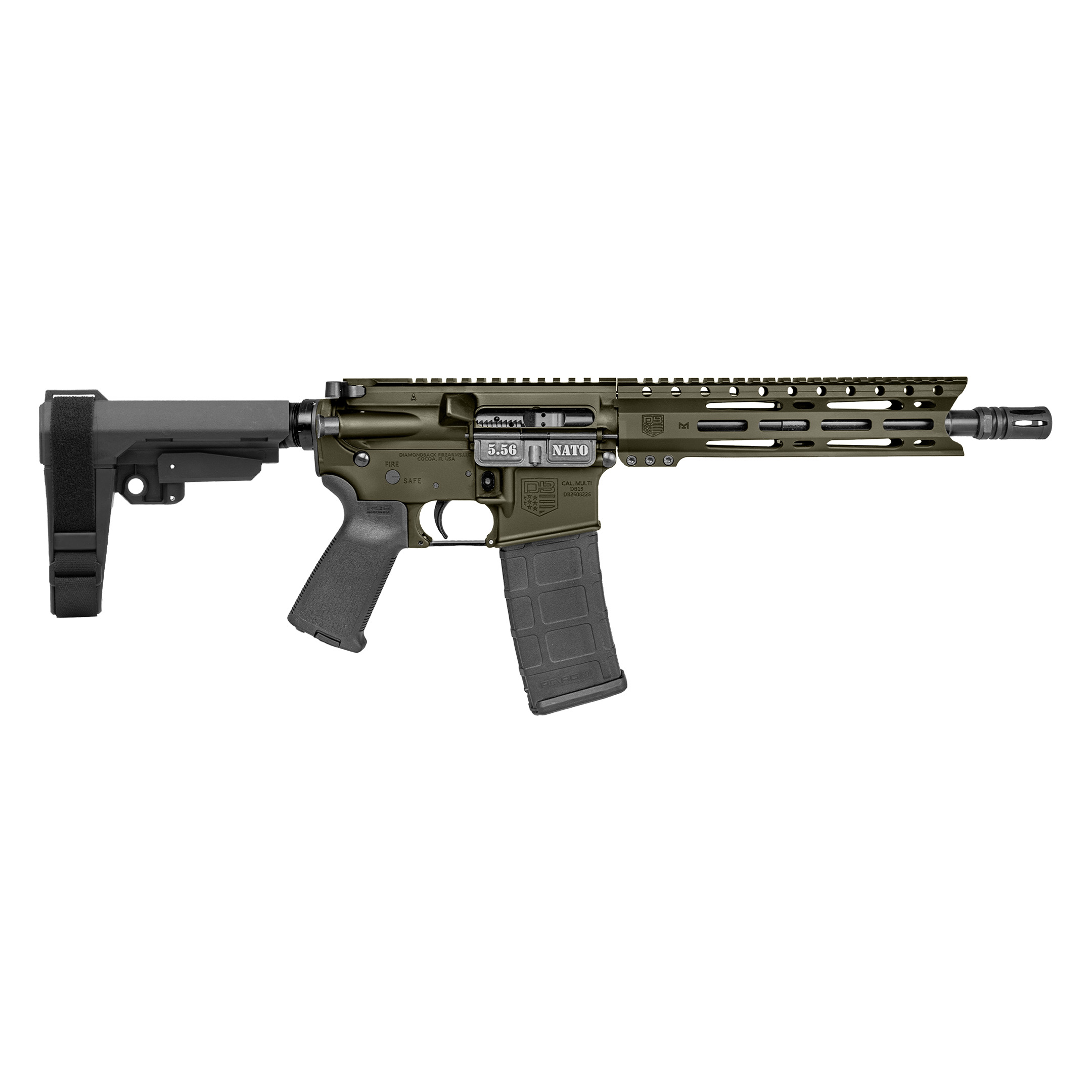 Diamondback Firearms Carbon DB15 Pistol 223 Rem | 5.56 NATO
