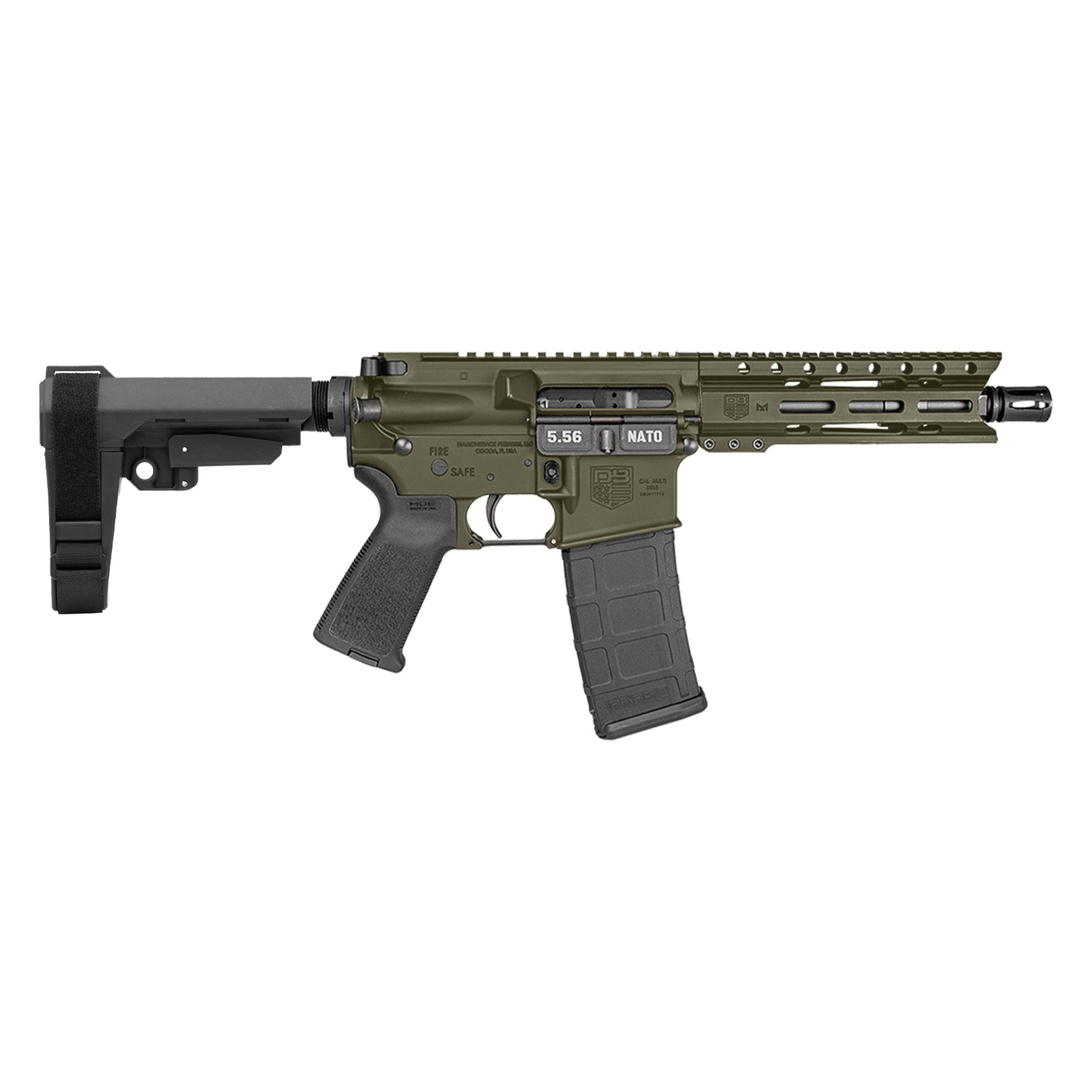 Diamondback Firearms Carbon DB15 Pistol 223 Rem | 5.56 NATO