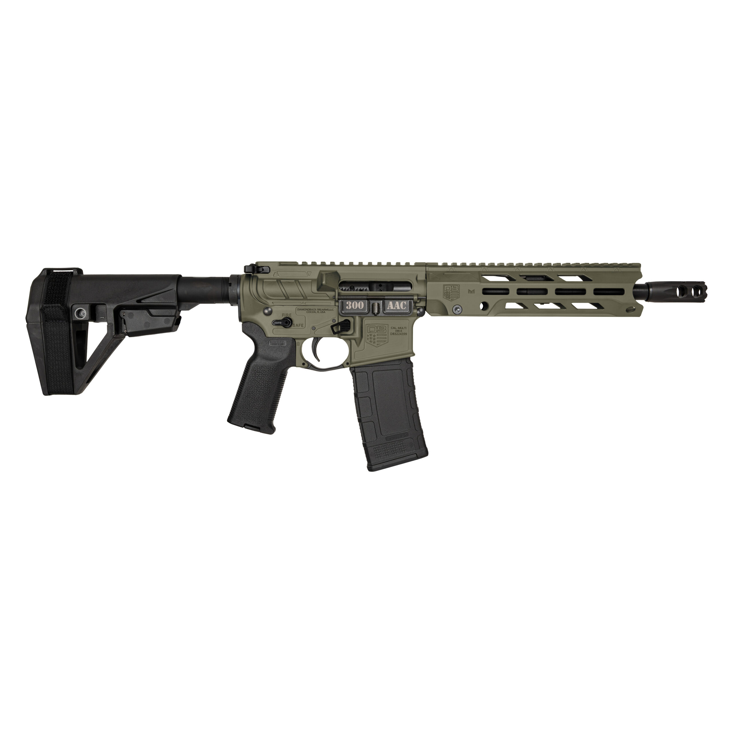 Diamondback Firearms Obsidian DB15 Pistol 300 AAC Blackout